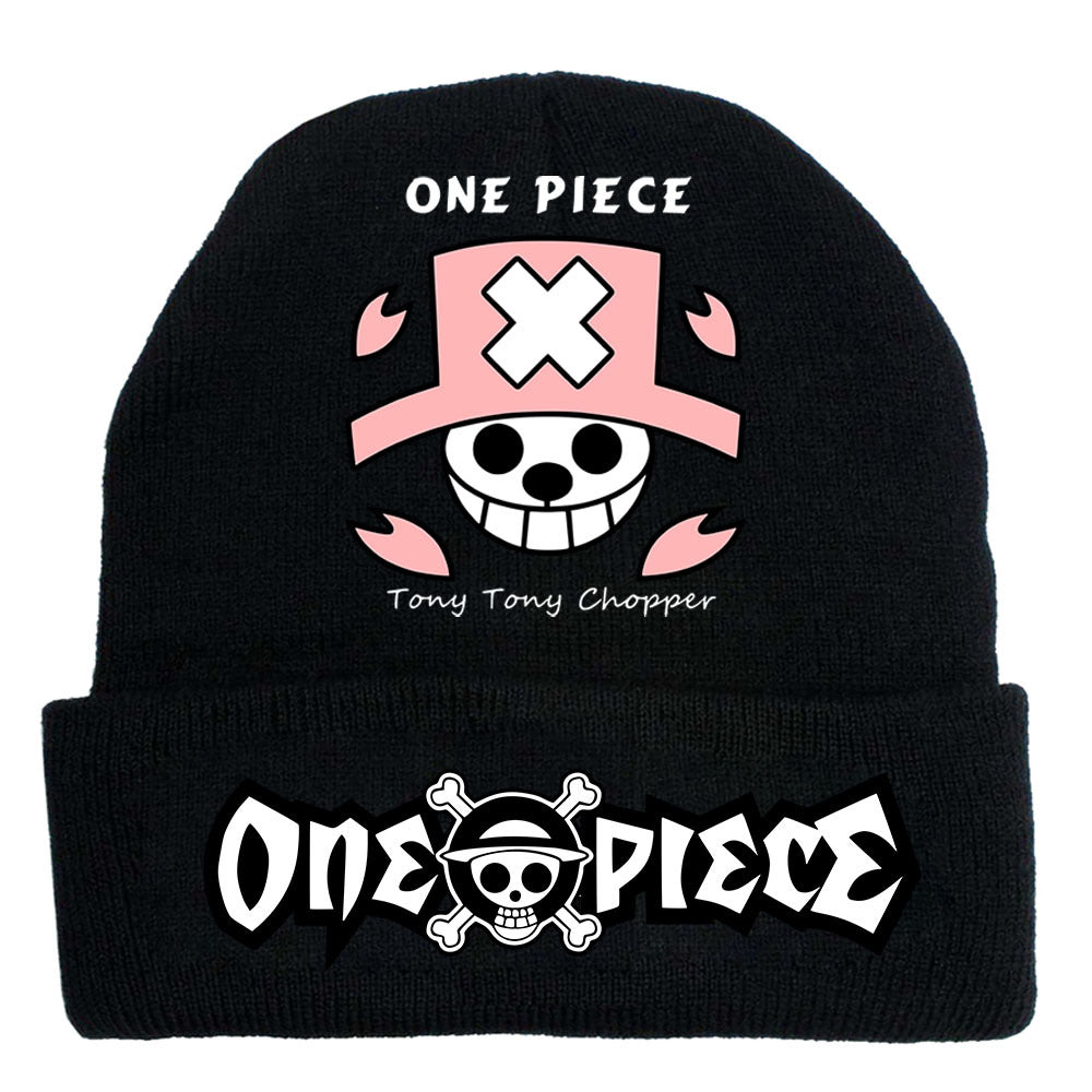 Trendy Luffy Print Knitted Hat