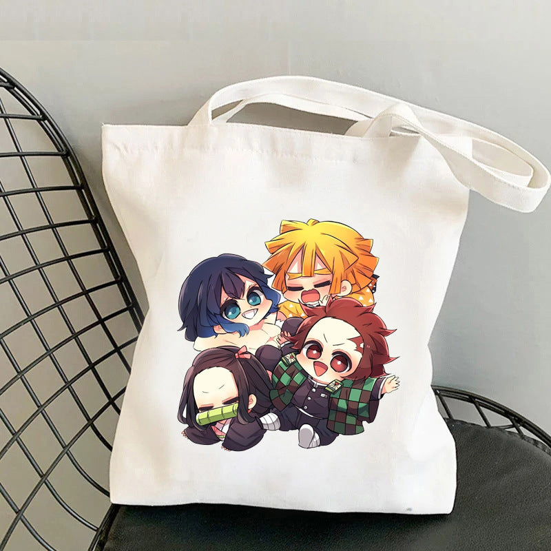 Cute Anime Canvas Handbag