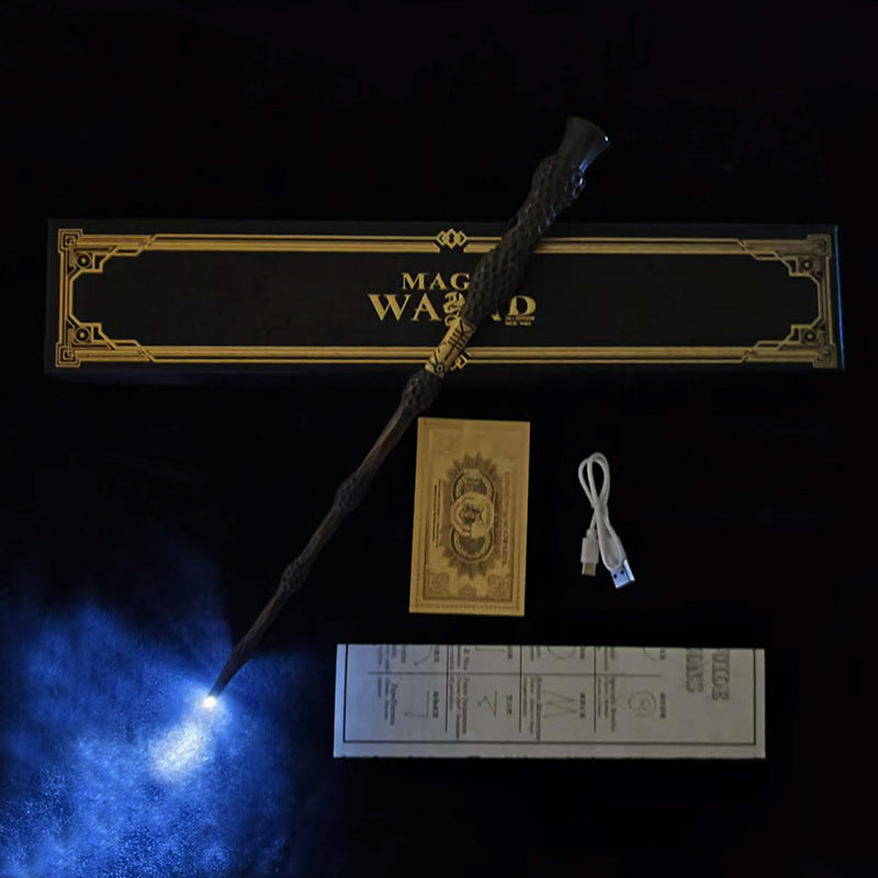 Harry Charging Glowing Wand