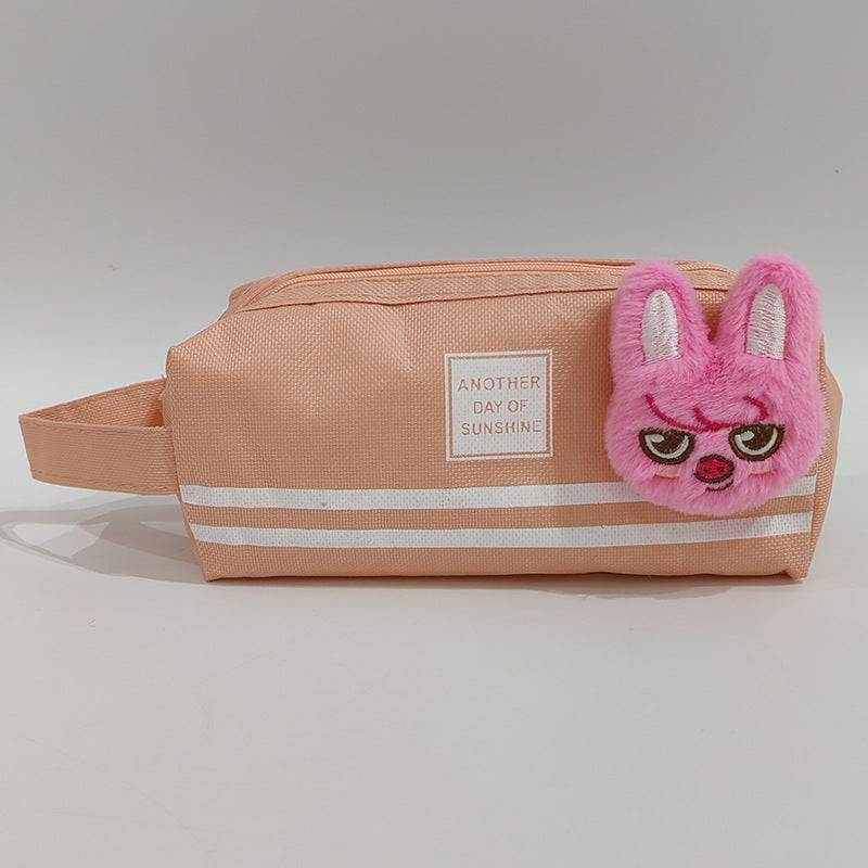 Cartoon KPOP Double Zipper Pencil Bag