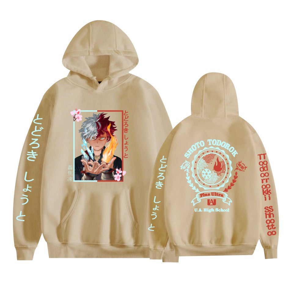 Casual Anime Print Men's and Women's Loose Hoodie