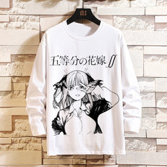 Women's Anime Print Long-sleeved T-shirt