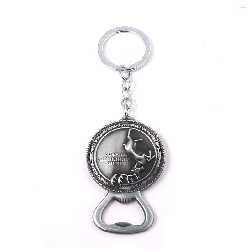 Dragon Wolf Bottle Opener Keychain Pendant