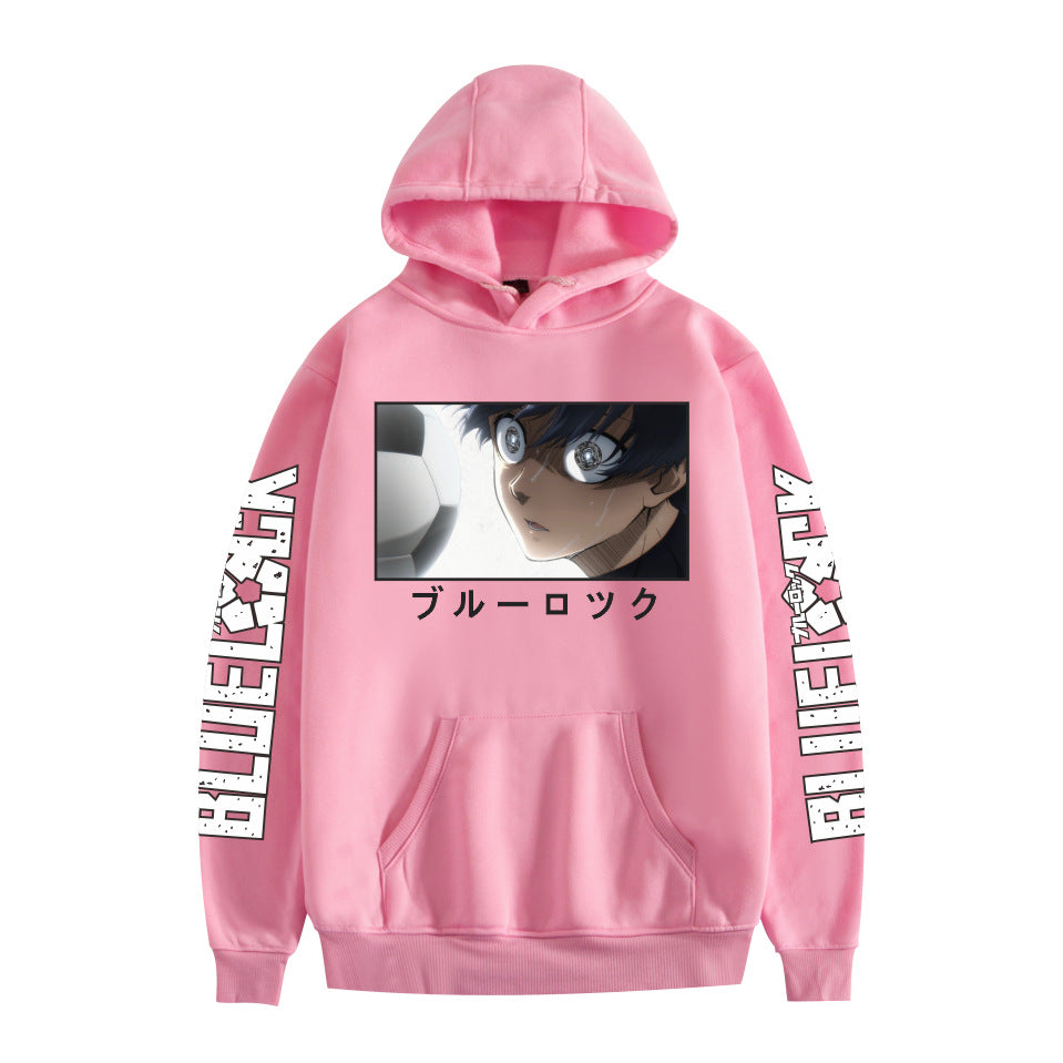 Casual Anime Print Loose Pullover Hoodie
