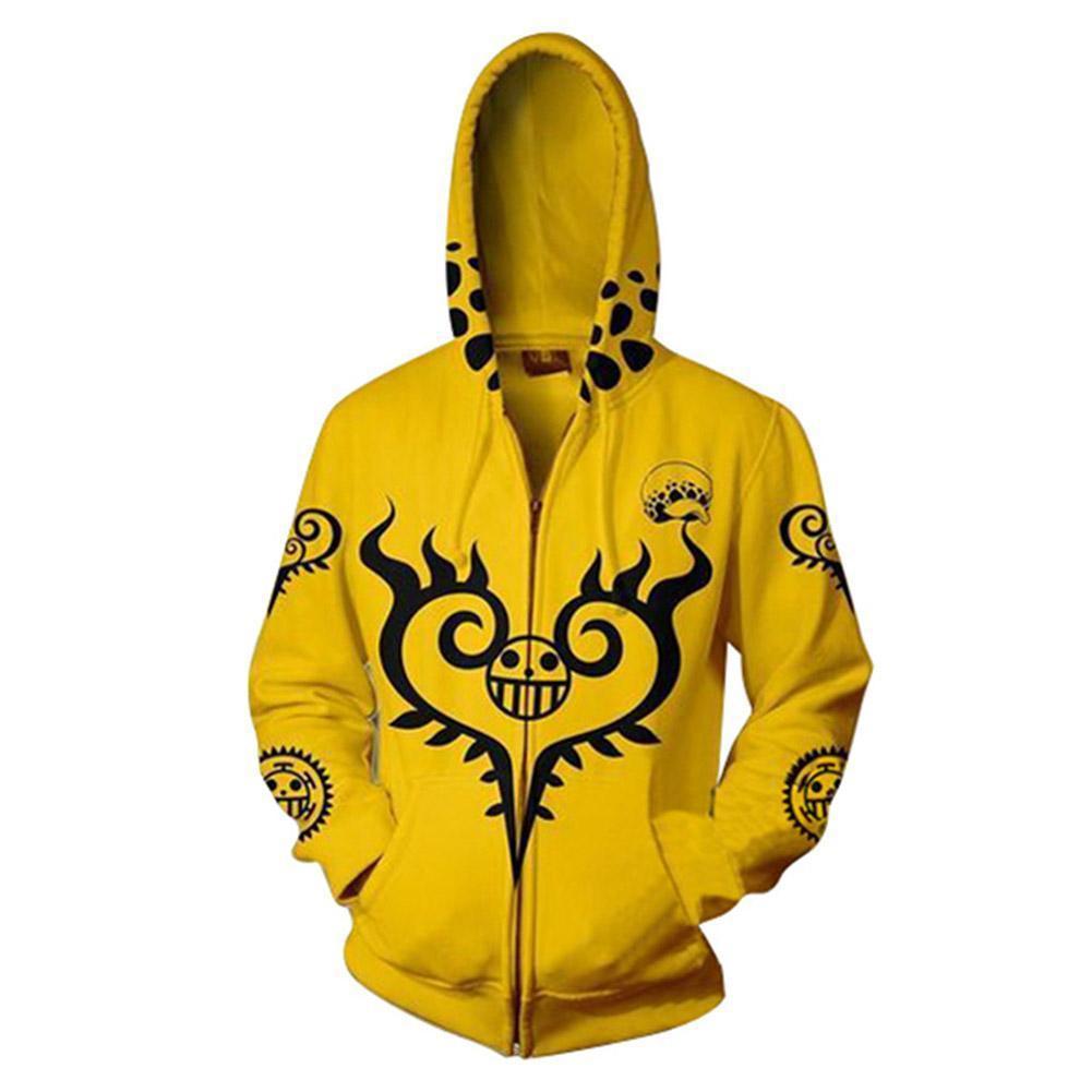 Unisex Pirate King Digital Printed Cos Zipper Hoodie