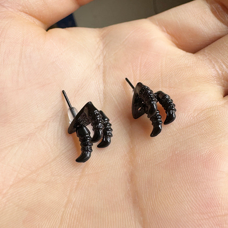 Gothic Hand Bone Halloween Earrings