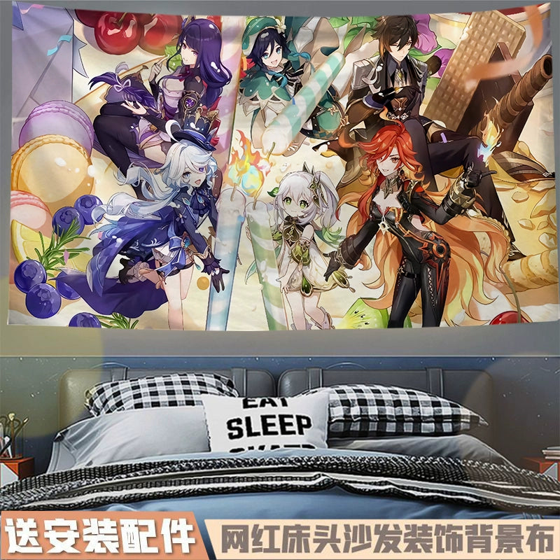 Game Family Photo Hanging Tapestry Decoration