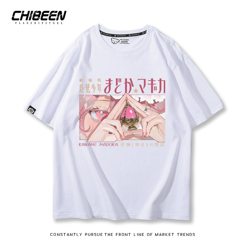 Casual Anime Short-sleeved Cotton Tee