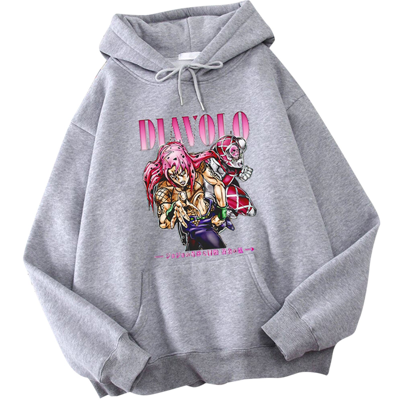 Trendy JOJO Diavolo Print Sports Hoodie