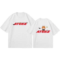 KPOP Character Double Sided Print T-Shirt