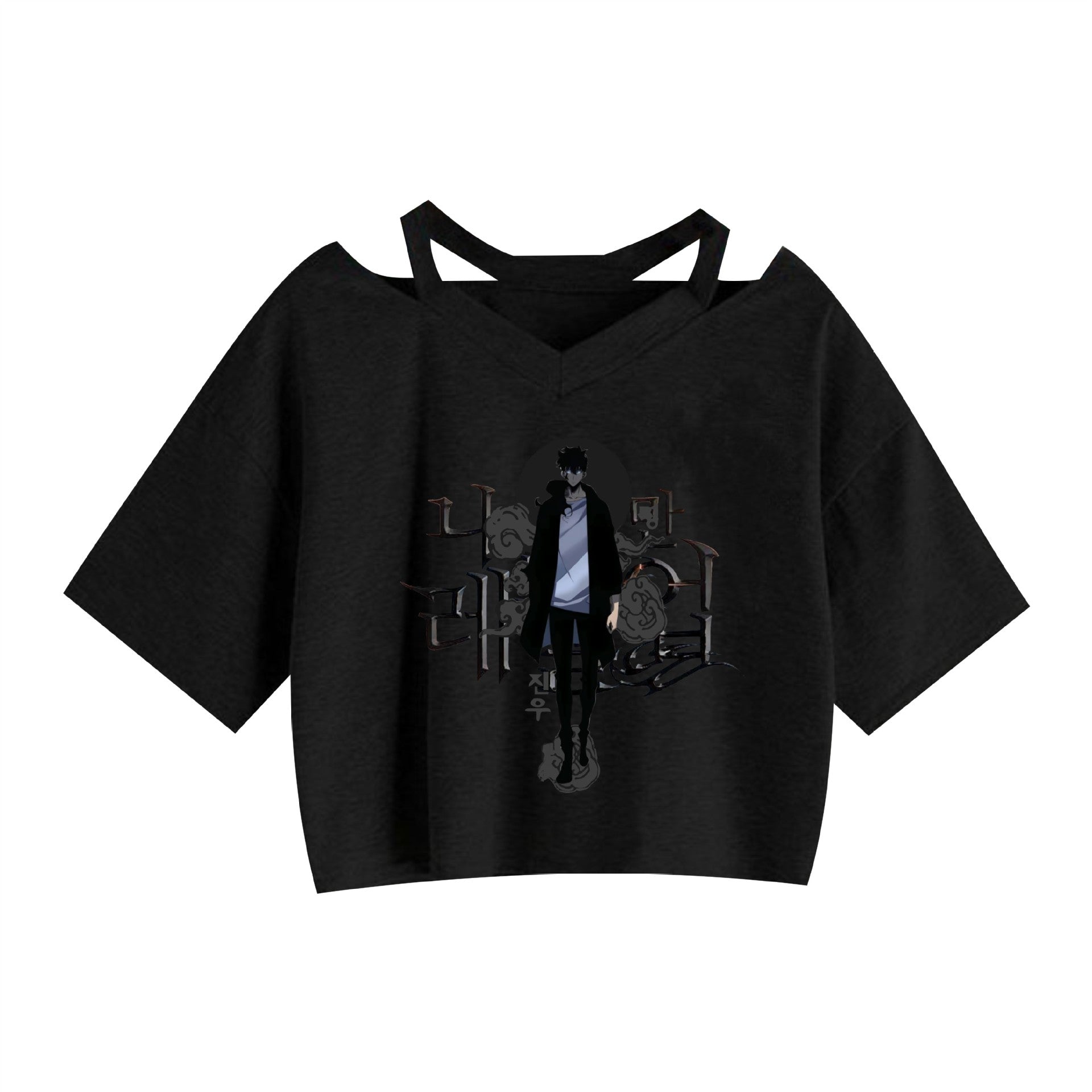 Women's Anime Graphic Printed Crop Top