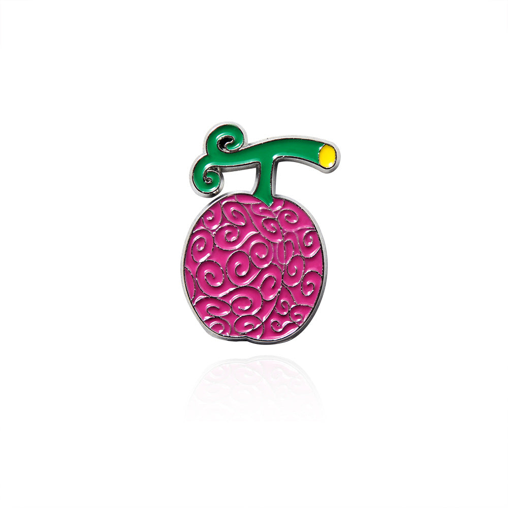 Devil Fruit Anime Brooch Badge