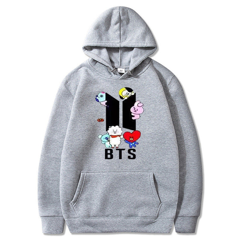 Women's Trendy Kpop Printed Casual Hoodie