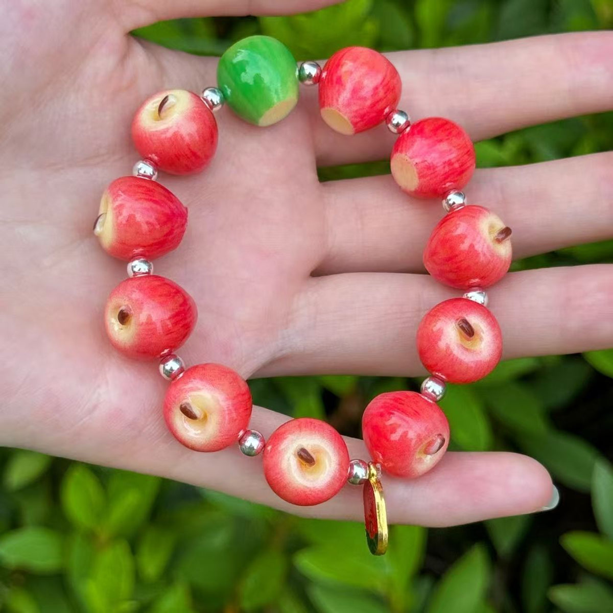 Cute Apple Bracelet