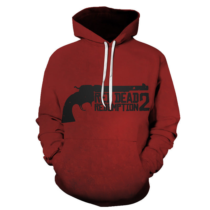 Unisex Game Digital Print Pullover Hoodie