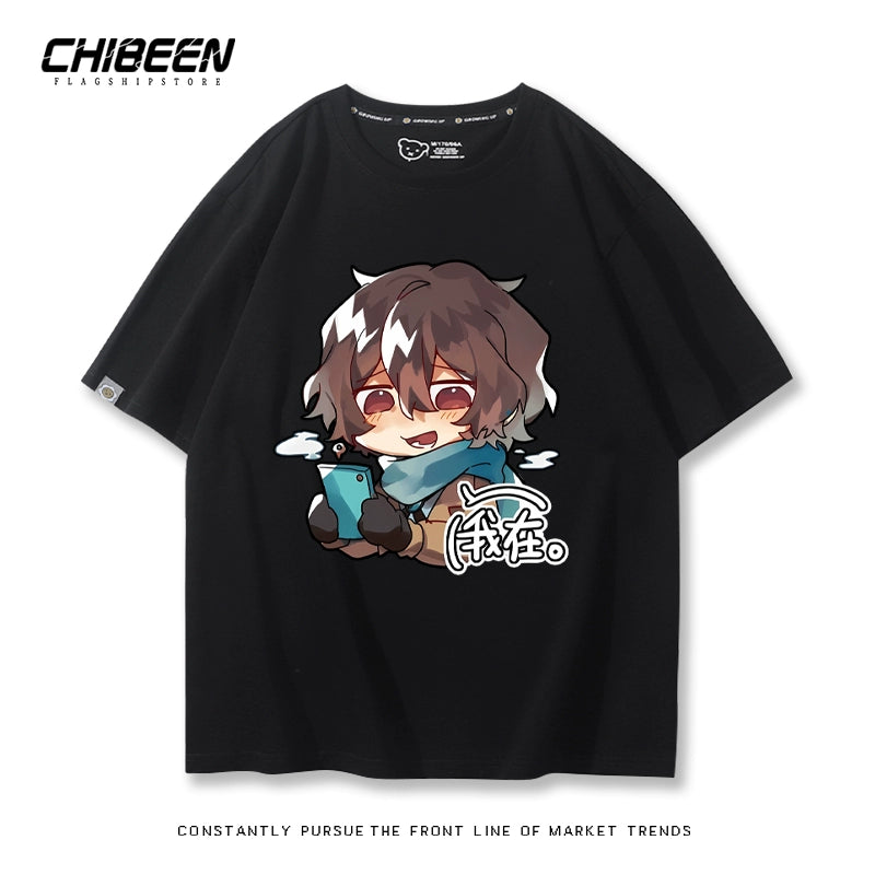 Unisex Anime Graphic Print Short-sleeved T-shirt