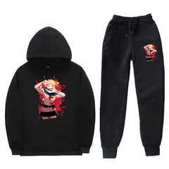 Unisex Casual Anime Graphic Hoodie Sports Pants Suit