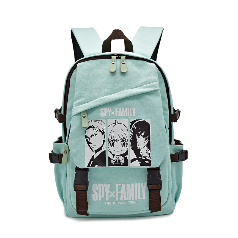 Trendy Anime Canvas Backpack