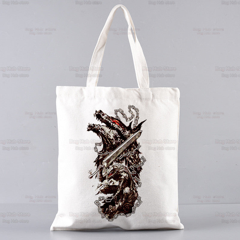 Guts Anime Printed Canvas Tote Bag