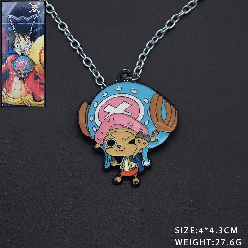 Cute Luffy Necklace Keychain Pendant