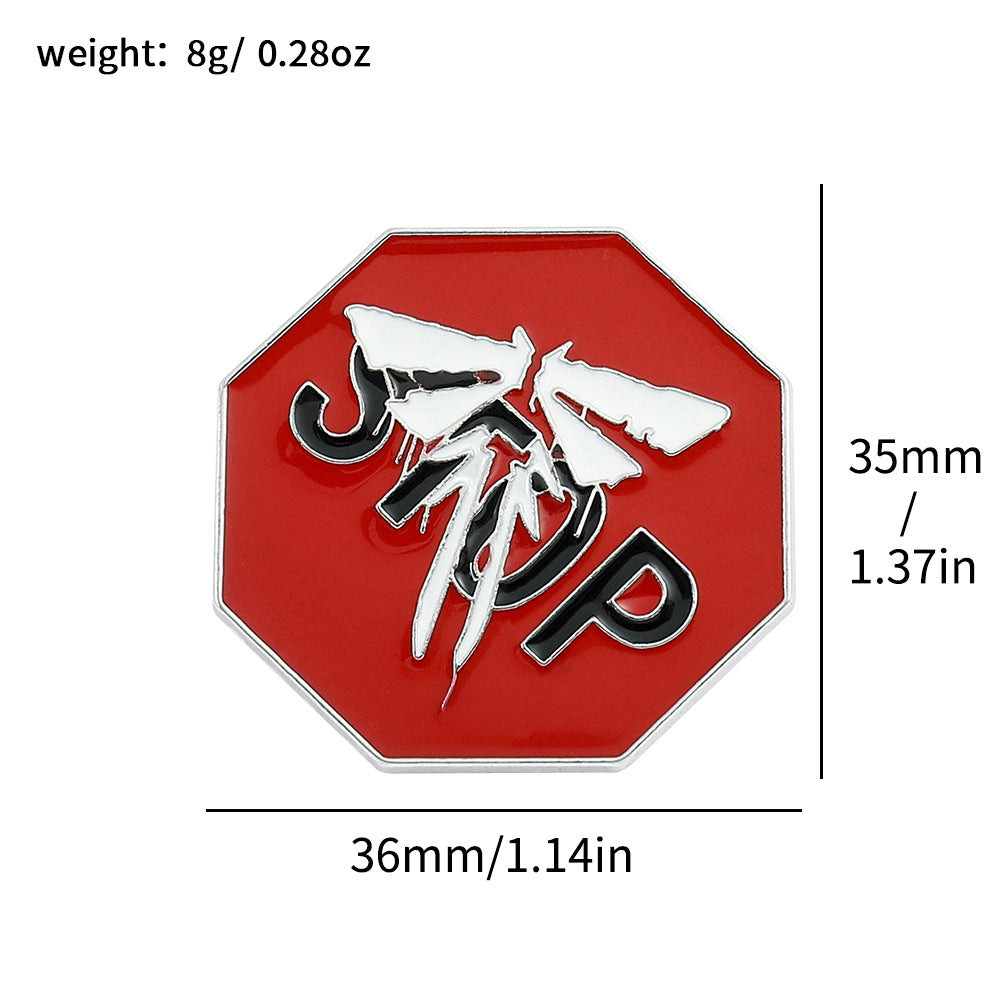 Game Logo Brooch Badge