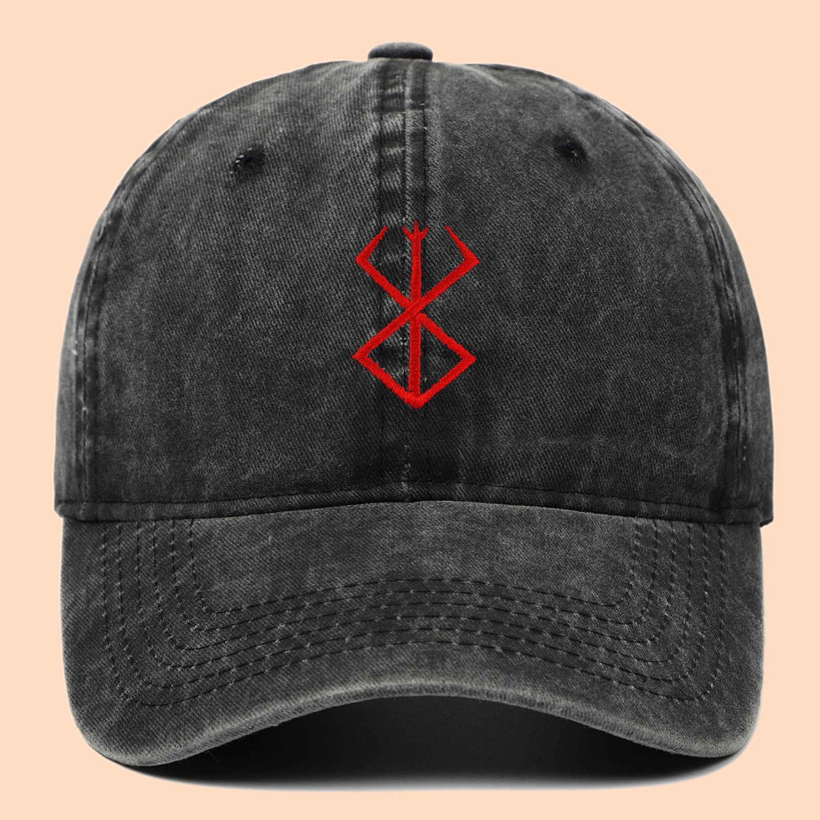 Leisure Anime Washed Embroidered Baseball Cap