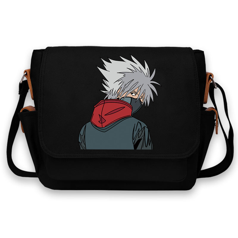 Trendy Sasuke Kakashi Anime Mailman Bag