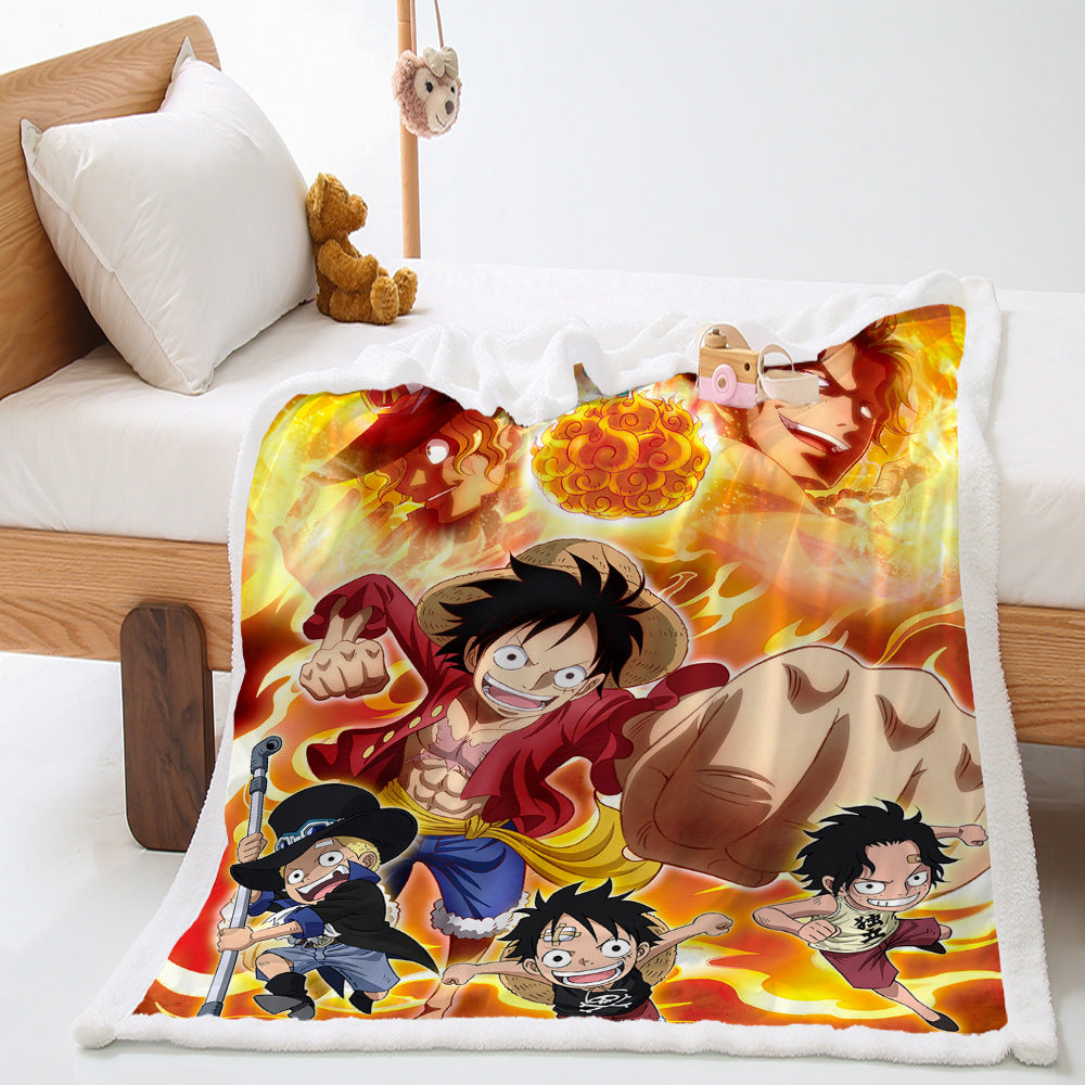 Anime Digital Print Coral velvet Blanket