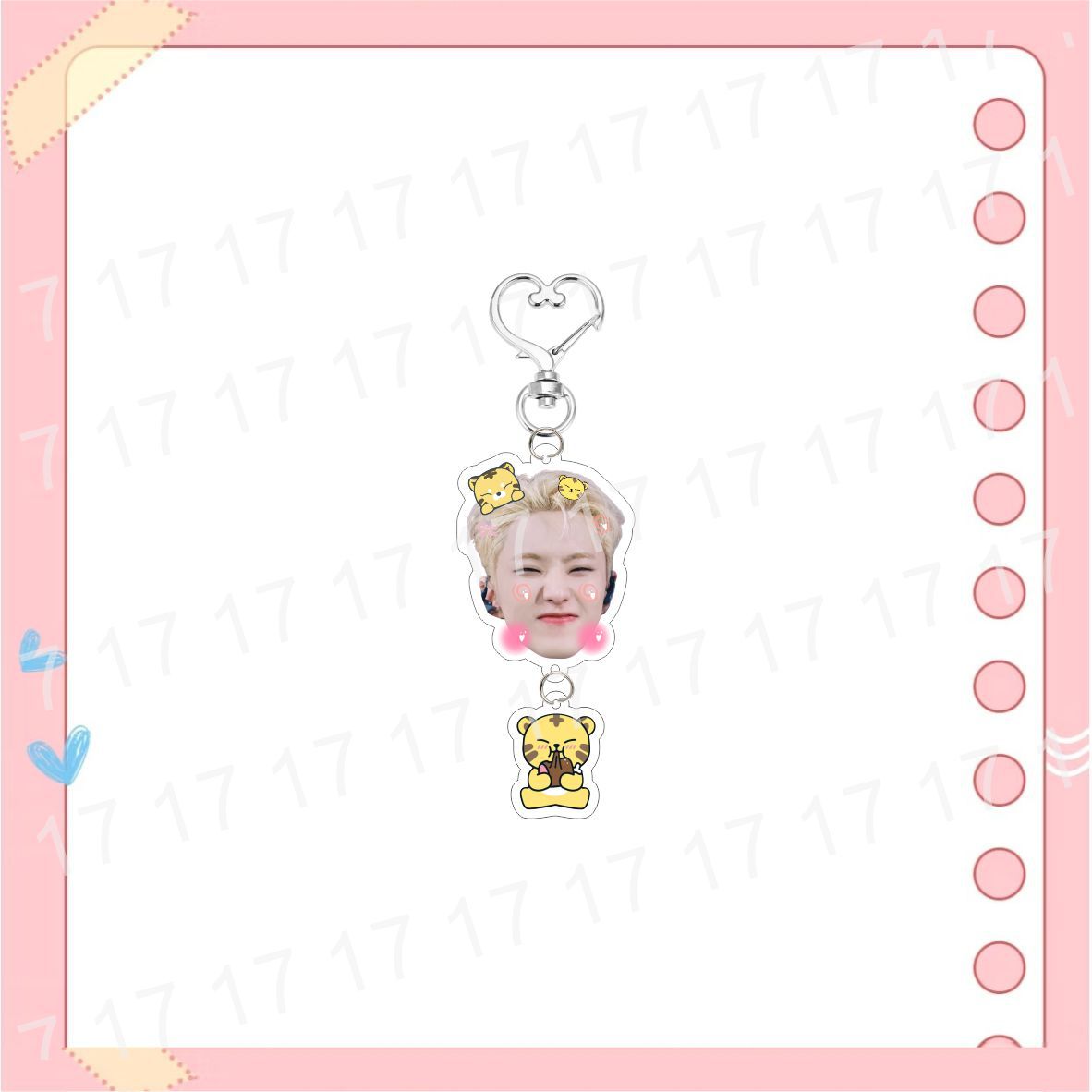 Cartoon SEVENTEEN Big Head Acrylic Keychain