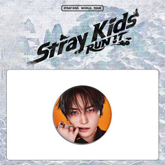 SKZ World Tour "RUN IT" Trailer Photo Badge Mirror Keychain