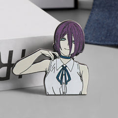 Reze Anime Metal Badge Brooch