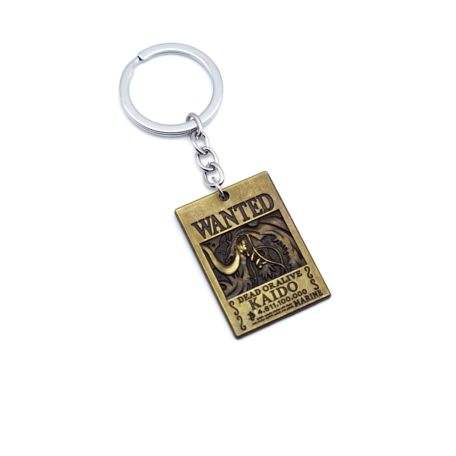 Trendy Anime Luffy Wanted Keychain