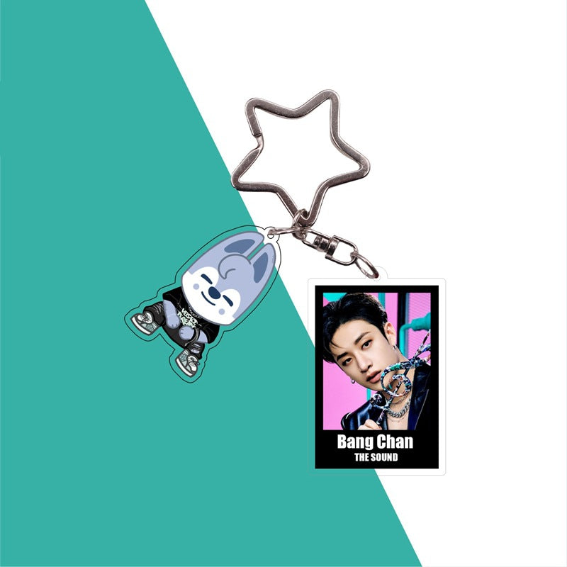 Cute Kpop Photo Keychain