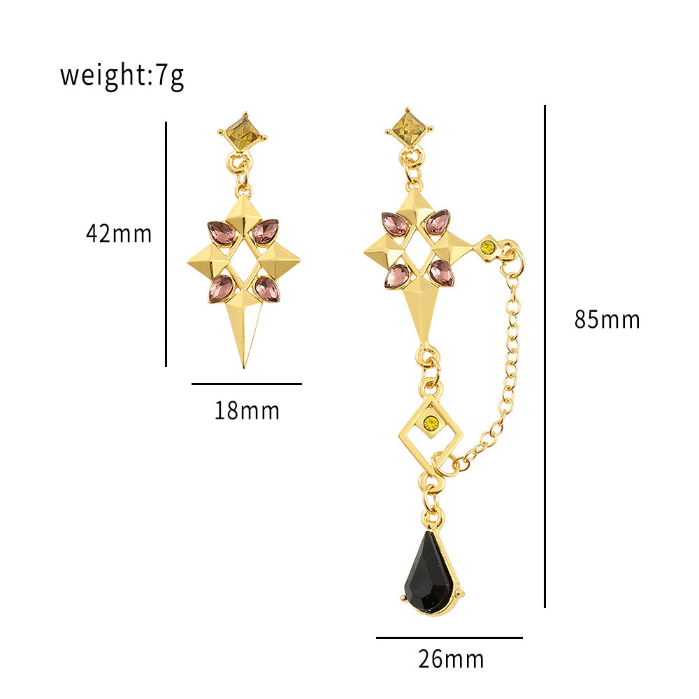 Versatile Game Character Cosplay Earrings Necklace