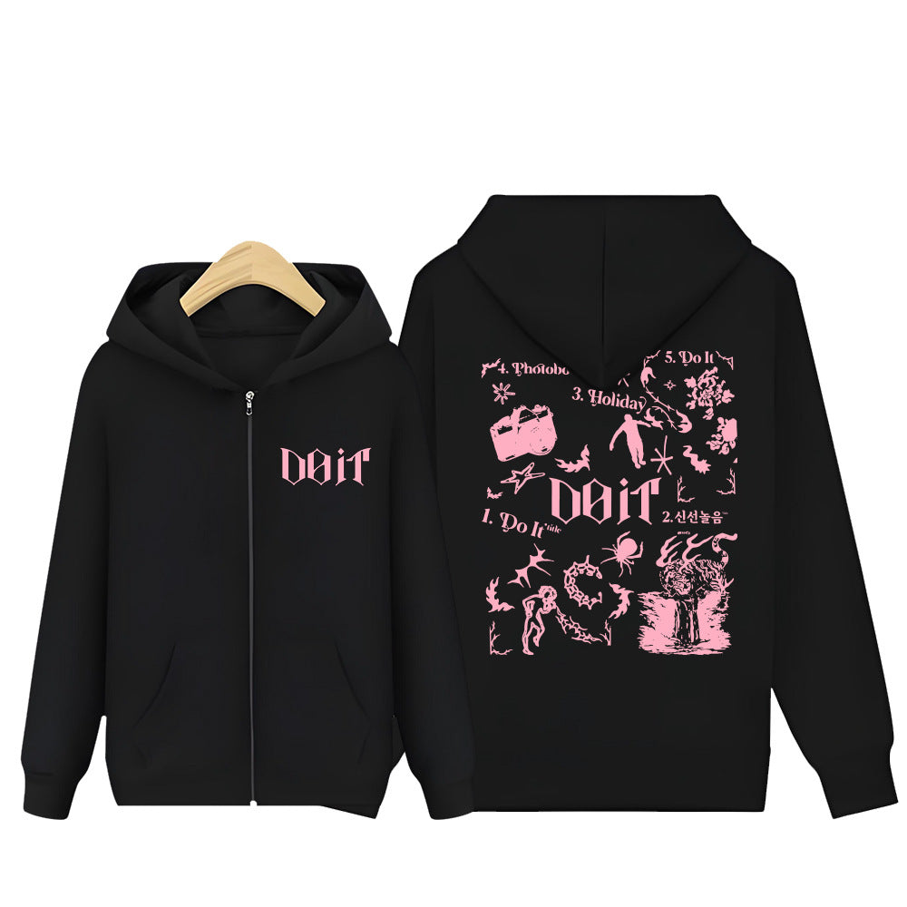 SKZ Album DO IT Logo Hooded Zipper Cardigan