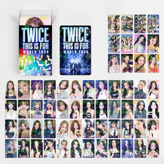 60PCS TWICE THIS IS FOR Tour Heart Holographic Photocards