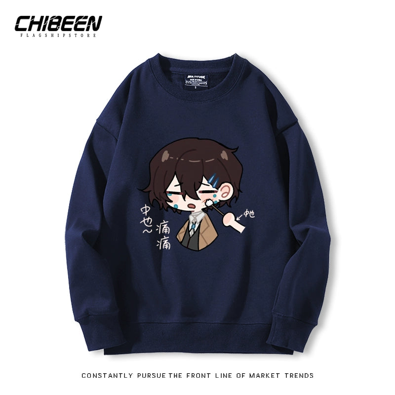 Dazai Anime Crew Neck Sweatshirt Top