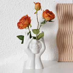 Artistic Human Body White Vase Ornament