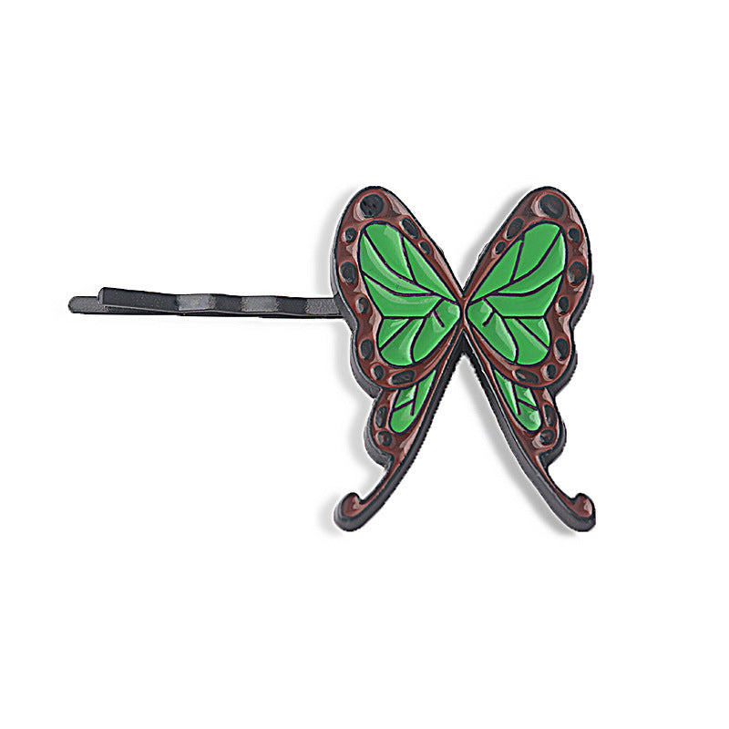 Butterfly Anime Keychain Hairpin Pendant A Pair