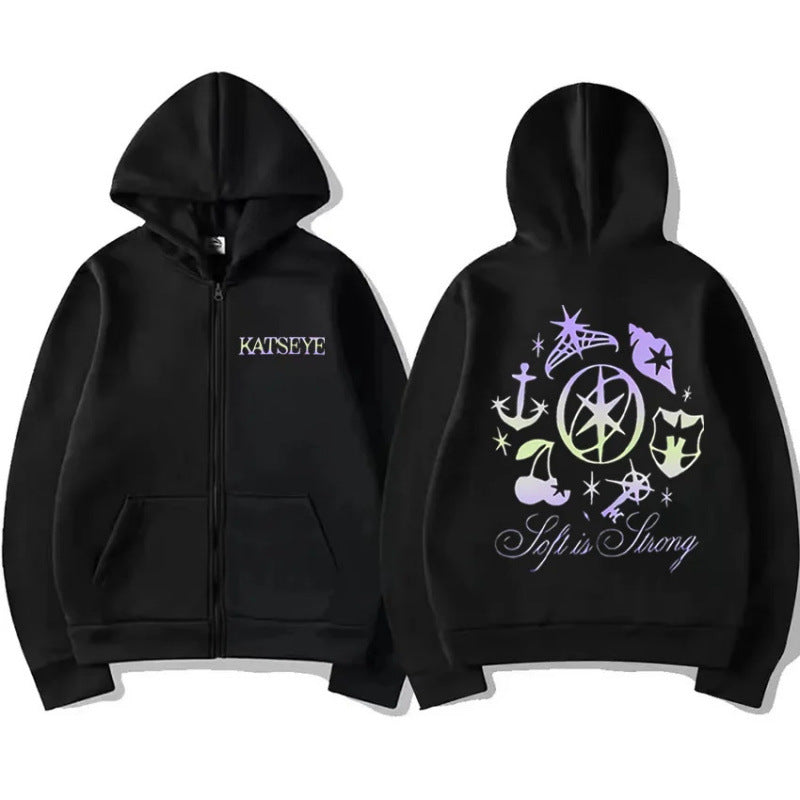 Soft Is Strong Graphic Zipper Hoodie