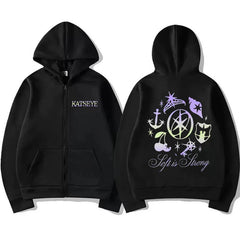 Soft Is Strong Graphic Zipper Hoodie