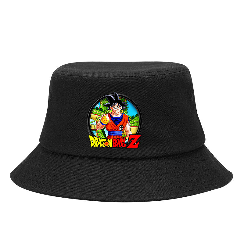 Trendy Goku Anime Print Bucket Hat