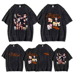 SKZ THIS & THAT Printed Cotton Washed T-shirt