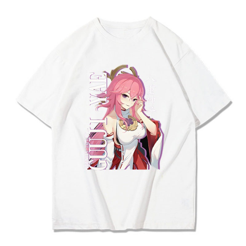 Unisex Game Graphic Cosplay Loose T-shirt