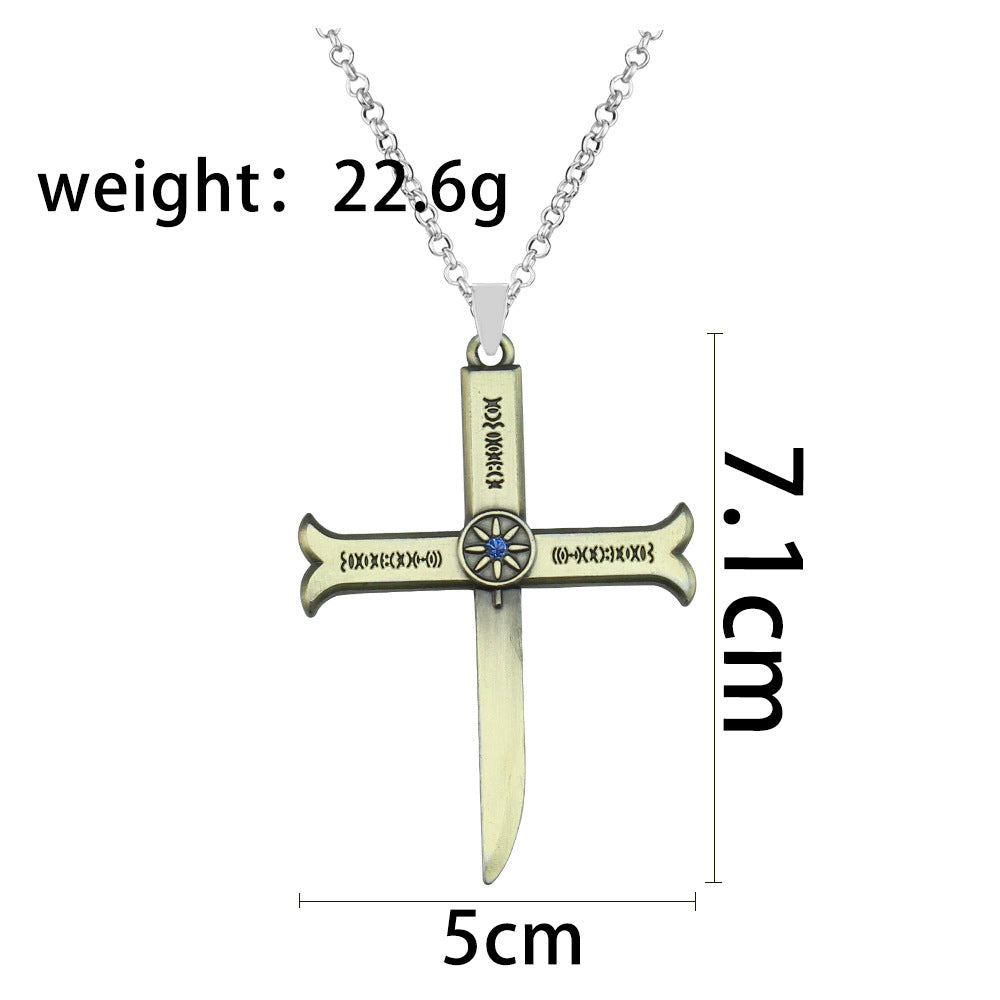 Cool Sword Cos Necklace Keychain Pendant