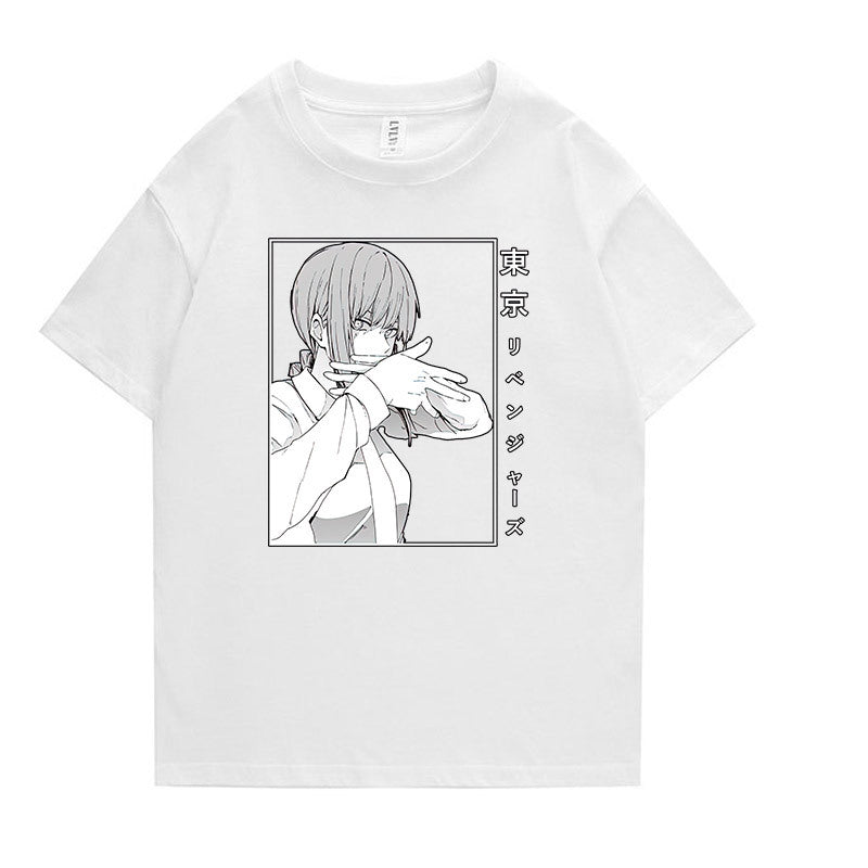 Unisex Anime Graphic Short-sleeved T-shirt