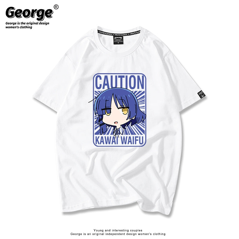 Cute Anime Graphic Short-sleeved T-shirt