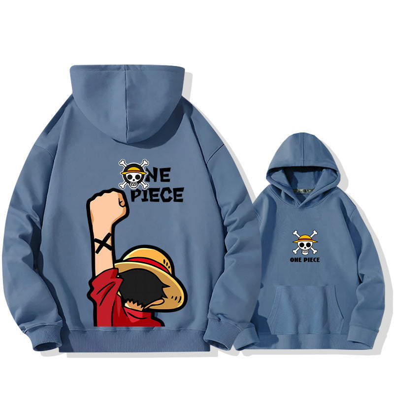 Unisex Trendy Luffy Loose Pullover Hoodie