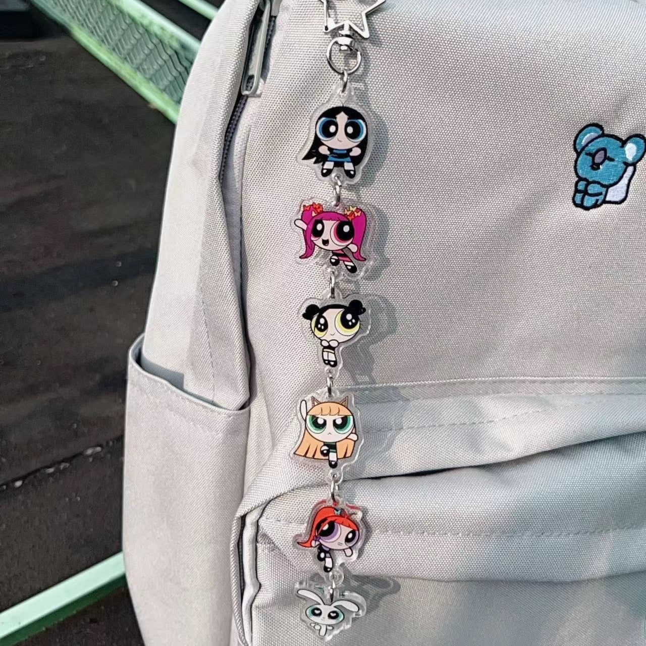 Kpop Double-sided Cartoon Pendant Keychain
