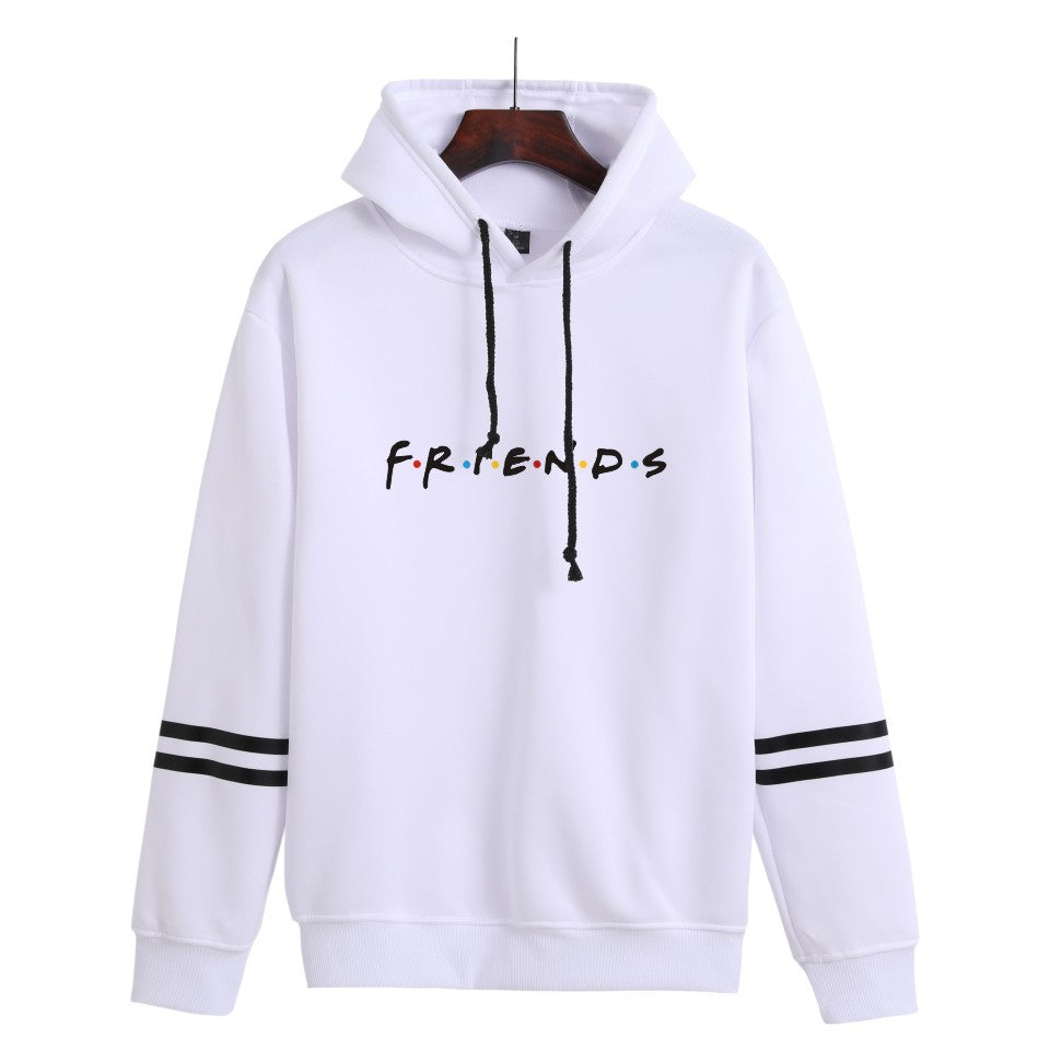 Unisex Casual Friends Print Loose Hoodie